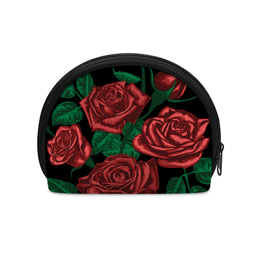Red Roses Tattoo Print Coin Purse