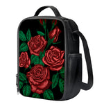 Red Roses Tattoo Print Crossbody Lunch Bag