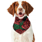 Red Roses Tattoo Print Dog Bandana