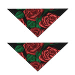 Red Roses Tattoo Print Dog Bandana