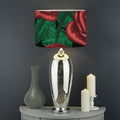 Red Roses Tattoo Print Drum Lamp Shade