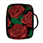 Red Roses Tattoo Print Front Pocket Bible Bag