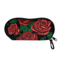 Red Roses Tattoo Print Glasses Case