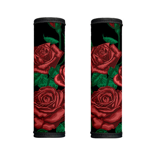 Red Roses Tattoo Print Handle Covers