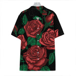 Red Roses Tattoo Print Hawaiian Shirt
