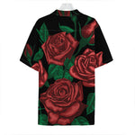 Red Roses Tattoo Print Hawaiian Shirt