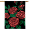 Red Roses Tattoo Print House Flag