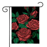 Red Roses Tattoo Print House Flag