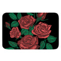 Red Roses Tattoo Print Indoor Door Mat