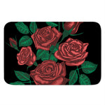 Red Roses Tattoo Print Indoor Door Mat