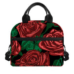 Red Roses Tattoo Print Insulated Lunch Bag