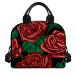 Red Roses Tattoo Print Insulated Lunch Bag