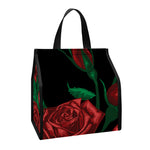 Red Roses Tattoo Print Insulated Lunch Tote