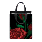 Red Roses Tattoo Print Insulated Lunch Tote