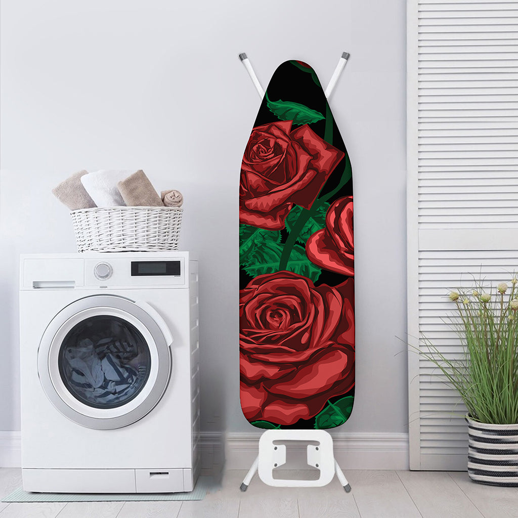 Red Roses Tattoo Print Ironing Board Cover