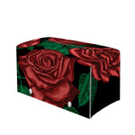 Red Roses Tattoo Print Leather Tissue Box Cover