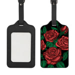 Red Roses Tattoo Print Luggage Tag