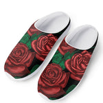 Red Roses Tattoo Print Mesh Casual Shoes