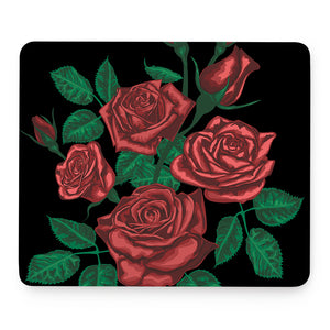 Red Roses Tattoo Print Mouse Pad