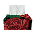 Red Roses Tattoo Print Rectangle Tissue Box Cover