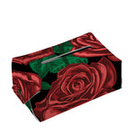 Red Roses Tattoo Print Rectangle Tissue Box Cover