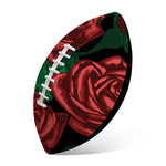Red Roses Tattoo Print Rugby Ball