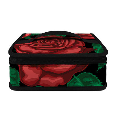 Red Roses Tattoo Print Small Lunch Bag