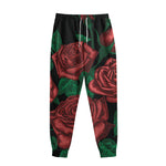 Red Roses Tattoo Print Sweatpants