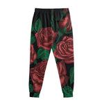 Red Roses Tattoo Print Sweatpants