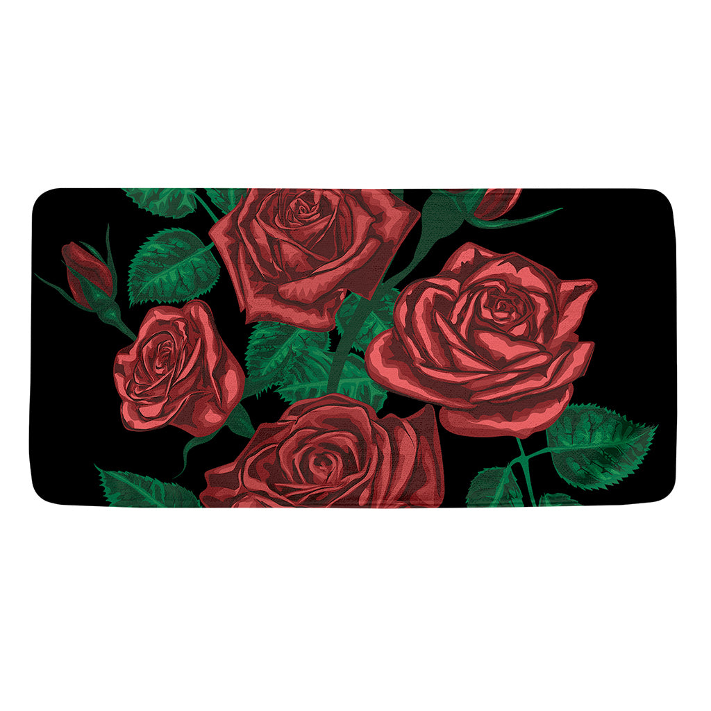 Red Roses Tattoo Print Towel