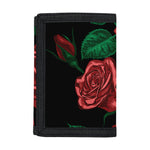 Red Roses Tattoo Print Trifold Wallet