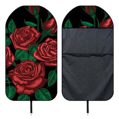 Red Roses Tattoo Print Waterproof Car Seat Cover