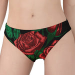 Red Roses Tattoo Print Women's Panties