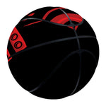 Red Samurai Mask Print Basketball