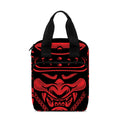 Red Samurai Mask Print Bible Tote Bag