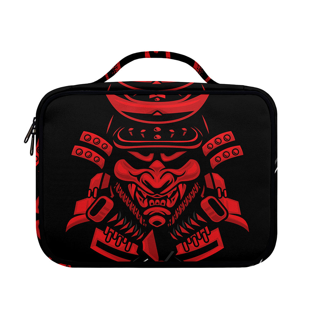 Red Samurai Mask Print Briefcase Bible Bag