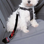 Red Samurai Mask Print Dog Seat Belt