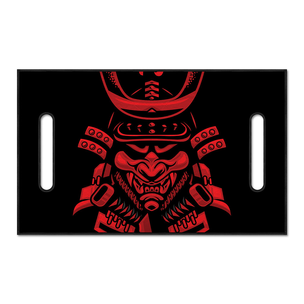 Red Samurai Mask Print Golf Cart Seat Cover