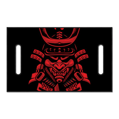 Red Samurai Mask Print Golf Cart Seat Cover