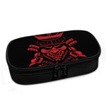 Red Samurai Mask Print Insulin Cooler Travel Case