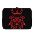 Red Samurai Mask Print Laptop Sleeve