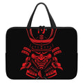 Red Samurai Mask Print Laptop Sleeve With Handle