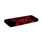 Red Samurai Mask Print Piano Keyboard Cover