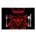 Red Samurai Mask Print Placemat