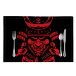 Red Samurai Mask Print Placemat