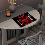 Red Samurai Mask Print Placemat