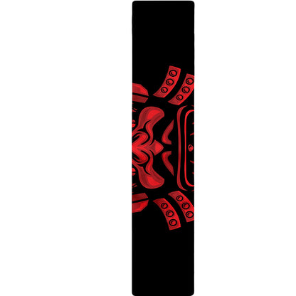 Red Samurai Mask Print Table Runner