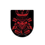 Red Samurai Mask Print Toilet Lid Cover