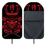 Red Samurai Mask Print Waterproof Car Seat Cover