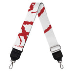 Red Satanic Pentagram Symbol Print Bag Strap